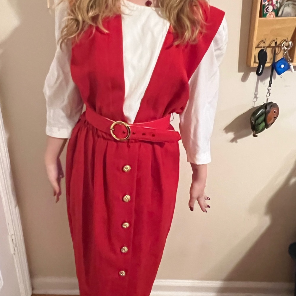 Periwinkle Brand Red Vintage Dress
